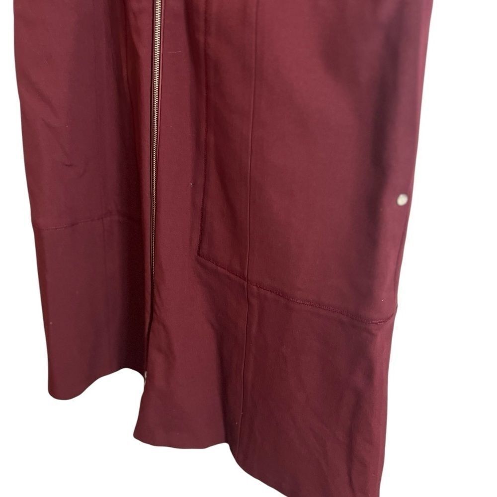 LAFAYETTE 148 Maroon Ponte Short Sleeve
Stretch Dress Sz 6 B37" W32" pockets - Picture 11 of 15